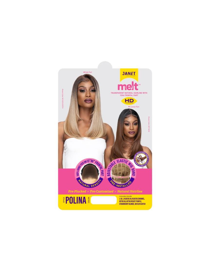 Polina 13x6 Melt Synthetic Hair HD Lace Front Wig Janet Collection